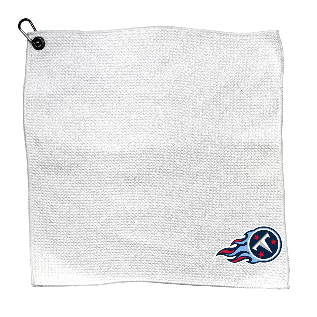 Team Golf TEN Titans Golf Towels - Microfiber 15X15 White - 