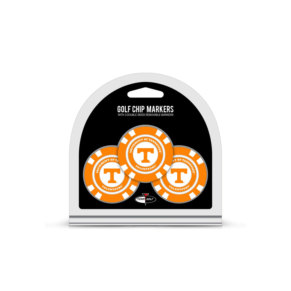 Team Golf Tennessee Ball Markers - 3 Pack Golf Chip Markers - 