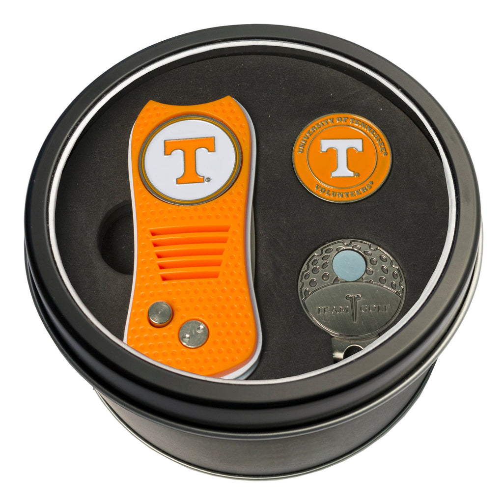 Team Golf Tennessee Golf Gift Sets - Tin - Divot Tool & Hat Clip - 