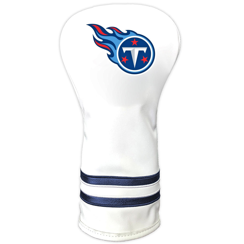 Team Golf Tennessee Titans DR/FW Headcovers - Vintage Driver HC - Printed White