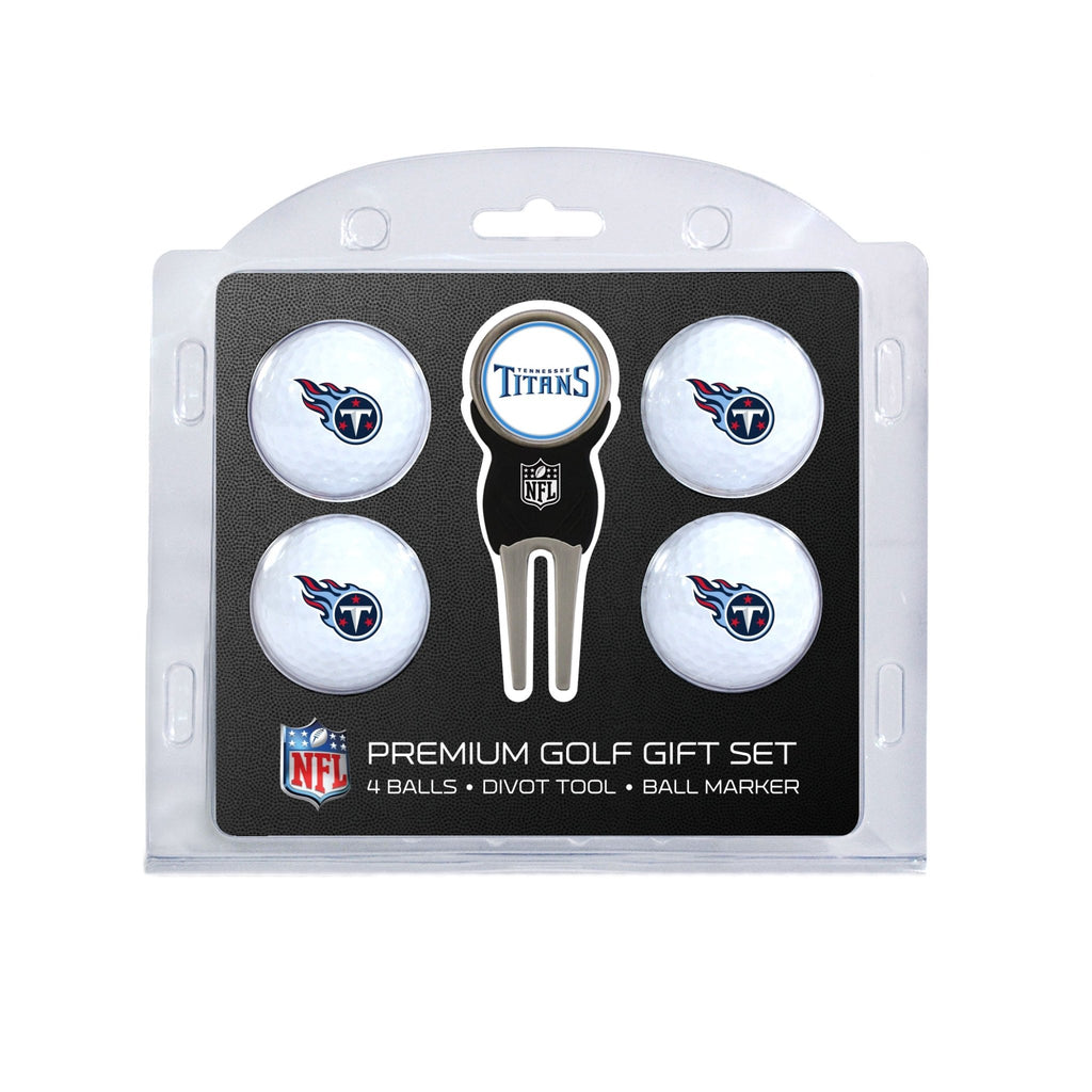 Team Golf Tennessee Titans Golf Gift Sets - 4 Ball Gift Set -