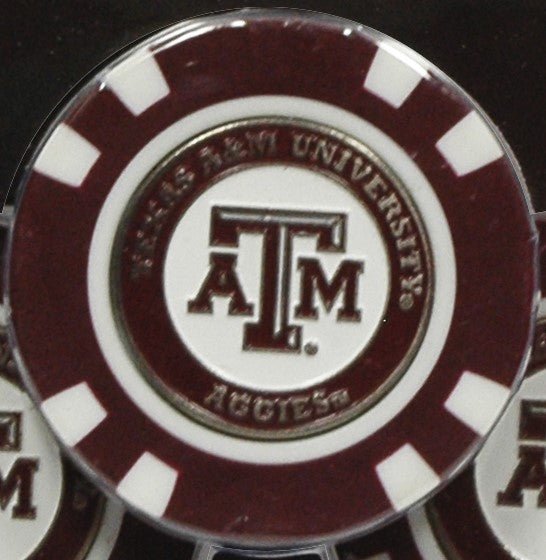 Team Golf Texas A&M Ball Markers - Golf Chip Marker - 