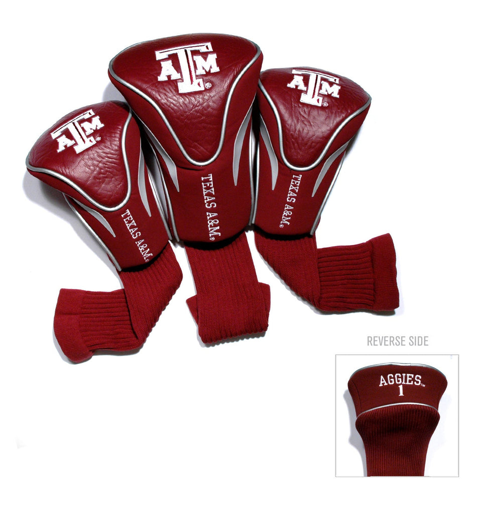 Team Golf Texas A&M DR/FW Headcovers - 3 Pack Contour - Embroidered
