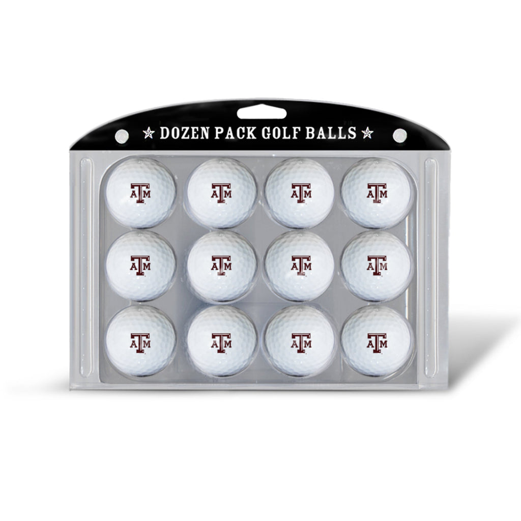 Team Golf Texas A&M Golf Balls - 12 Pack - White