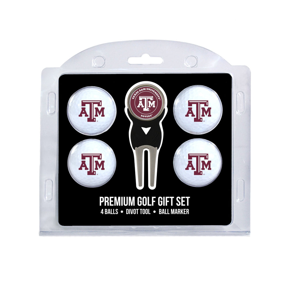 Team Golf Texas A&M Golf Gift Sets - 4 Ball Gift Set - 