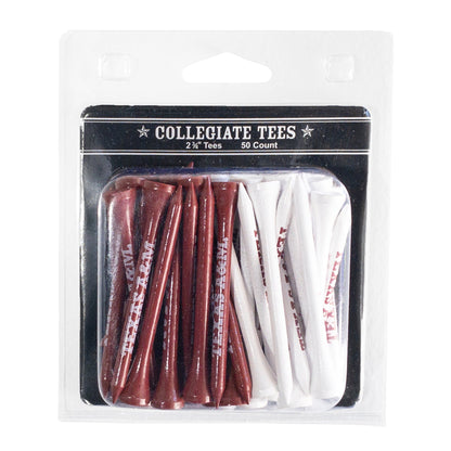Team Golf Texas A&M Golf Tees - 50 Tee Pack - 