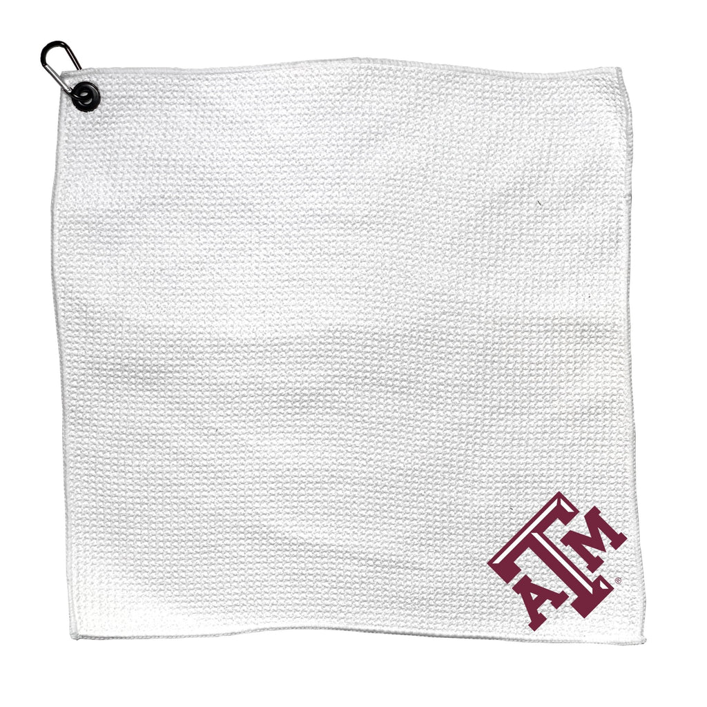 Team Golf Texas A&M Golf Towels - Microfiber 15X15 White - 