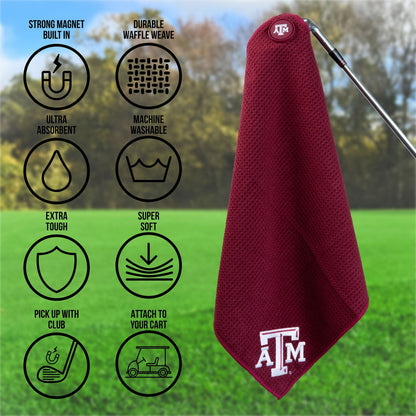 Team Golf Texas A&M Magnetic Golf Towel - Team Golf USA