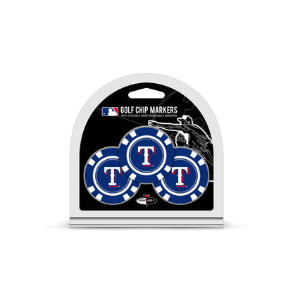 Team Golf Texas Rangers Ball Markers - 3 Pack Golf Chip Markers - 