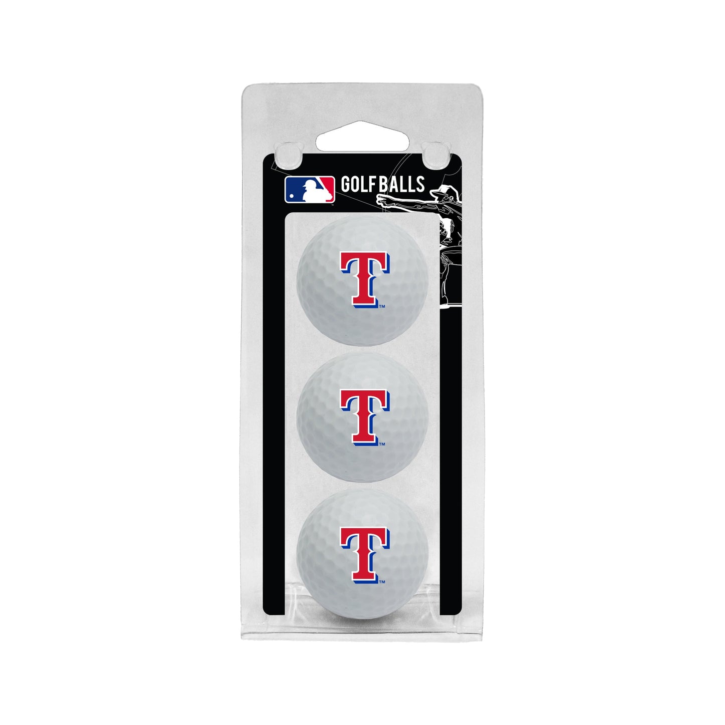Team Golf Texas Rangers Golf Ball - 3 Pack - White