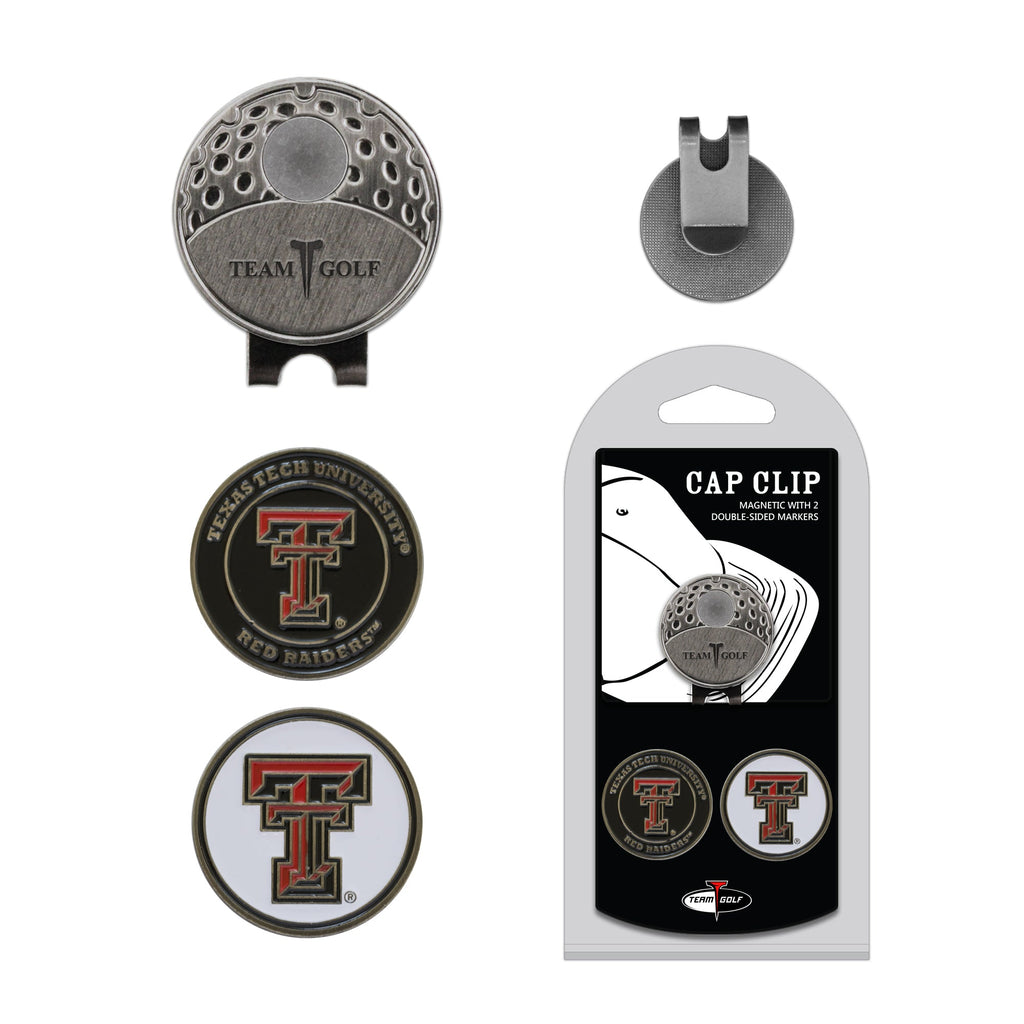 Team Golf Texas Tech Ball Markers - Hat Clip - 2 markers - 