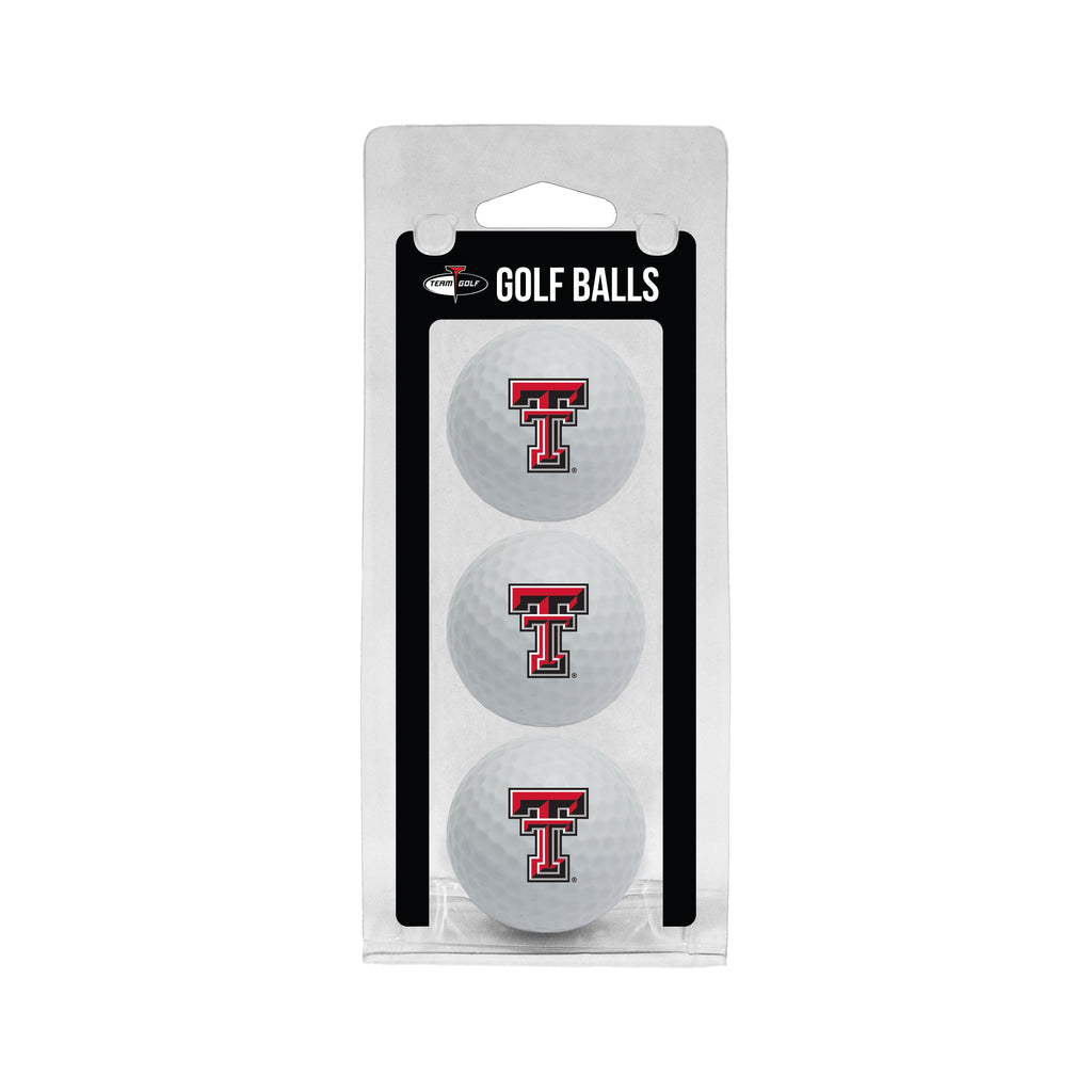 Team Golf Texas Tech Golf Balls - 3 Pack - White