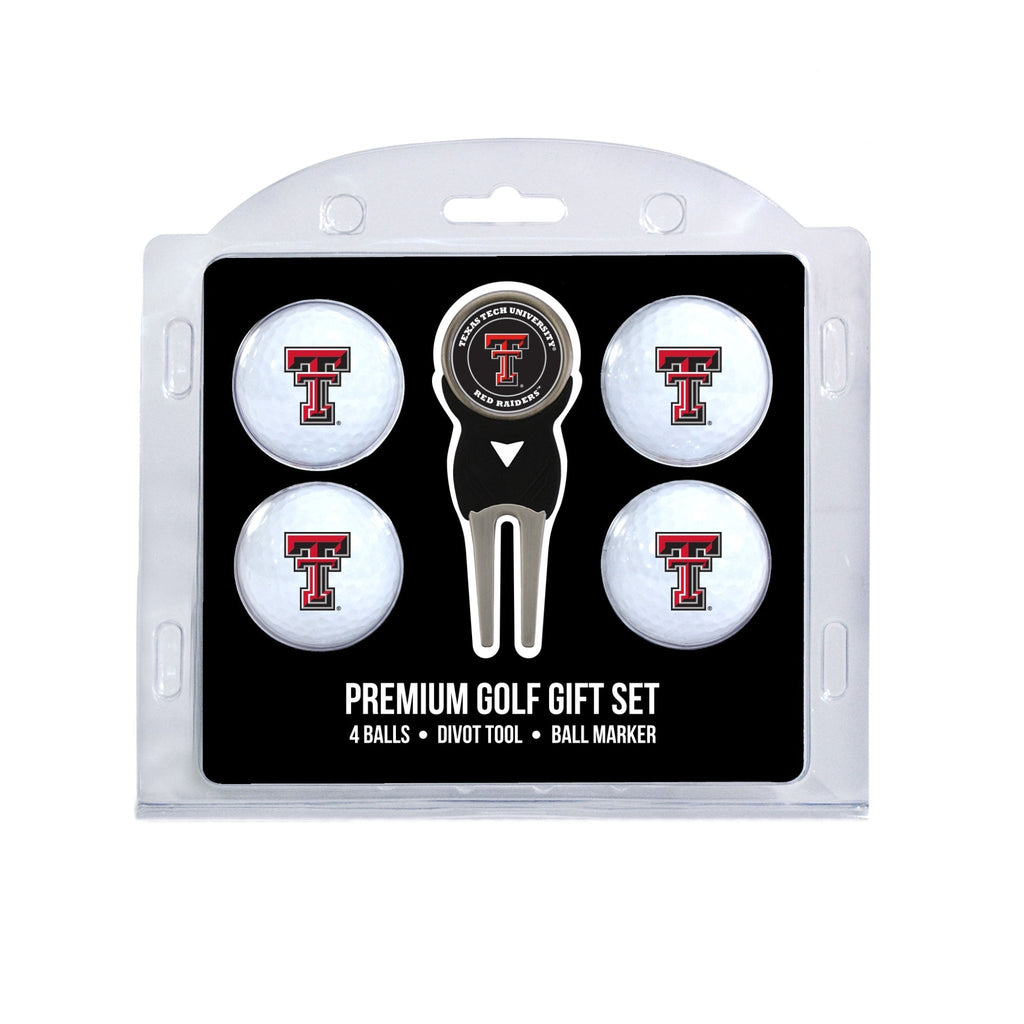 Team Golf Texas Tech Golf Gift Sets - 4 Ball Gift Set - 