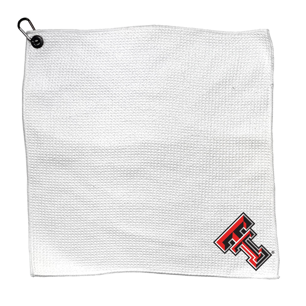 Team Golf Texas Tech Golf Towels - Microfiber 15X15 White - 