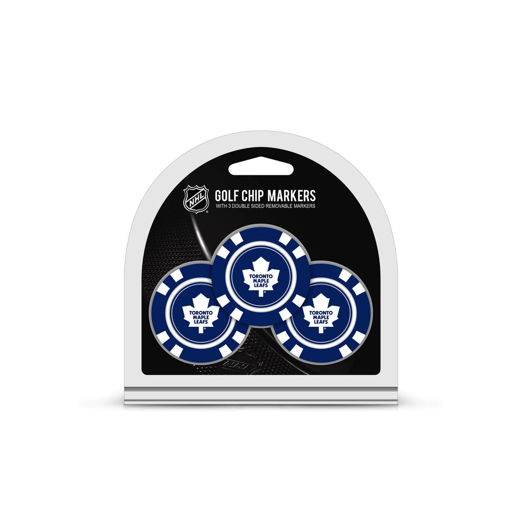 Team Golf TOR Maple Leafs Ball Markers - 3 Pack Golf Chip Markers - 