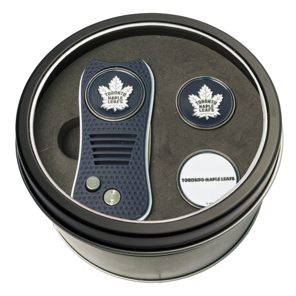 Team Golf TOR Maple Leafs Golf Gift Sets - Tin - Divot Tool & 2 Markers - 