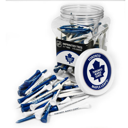 Team Golf TOR Maple Leafs Golf Tees - 175 Tee Jar - 
