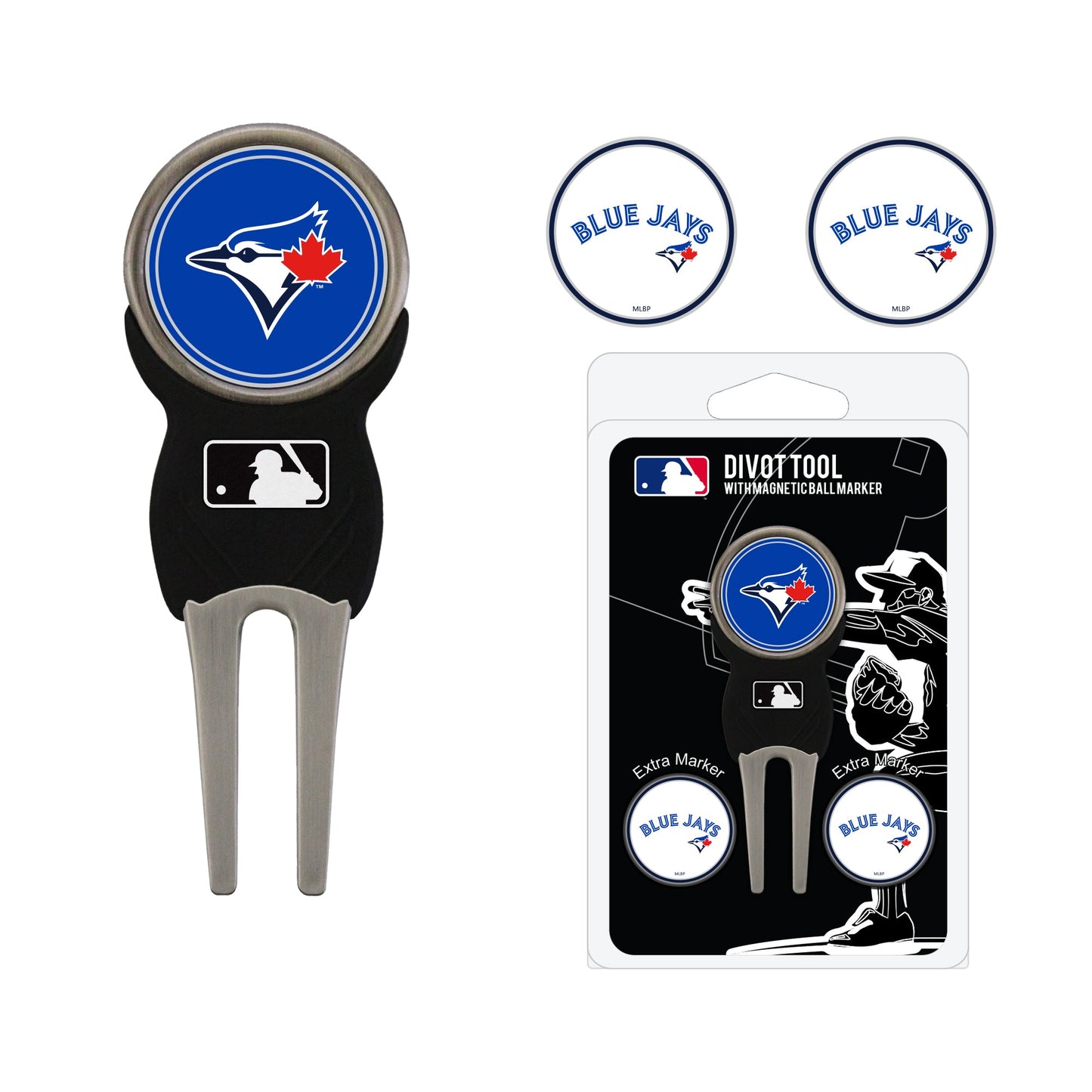 Team Golf Toronto Blue Jays Divot Tools - Signature Divot Tool Pack - 