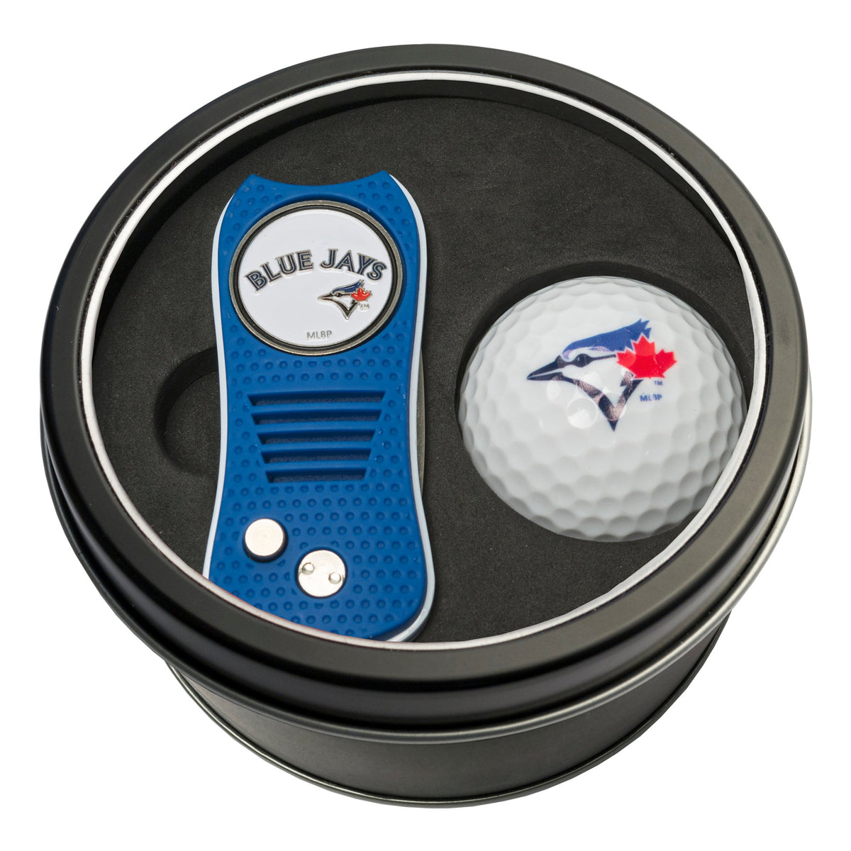 Team Golf Toronto Blue Jays Golf Gift Sets - Tin - Divot Tool & Golf Ball - 