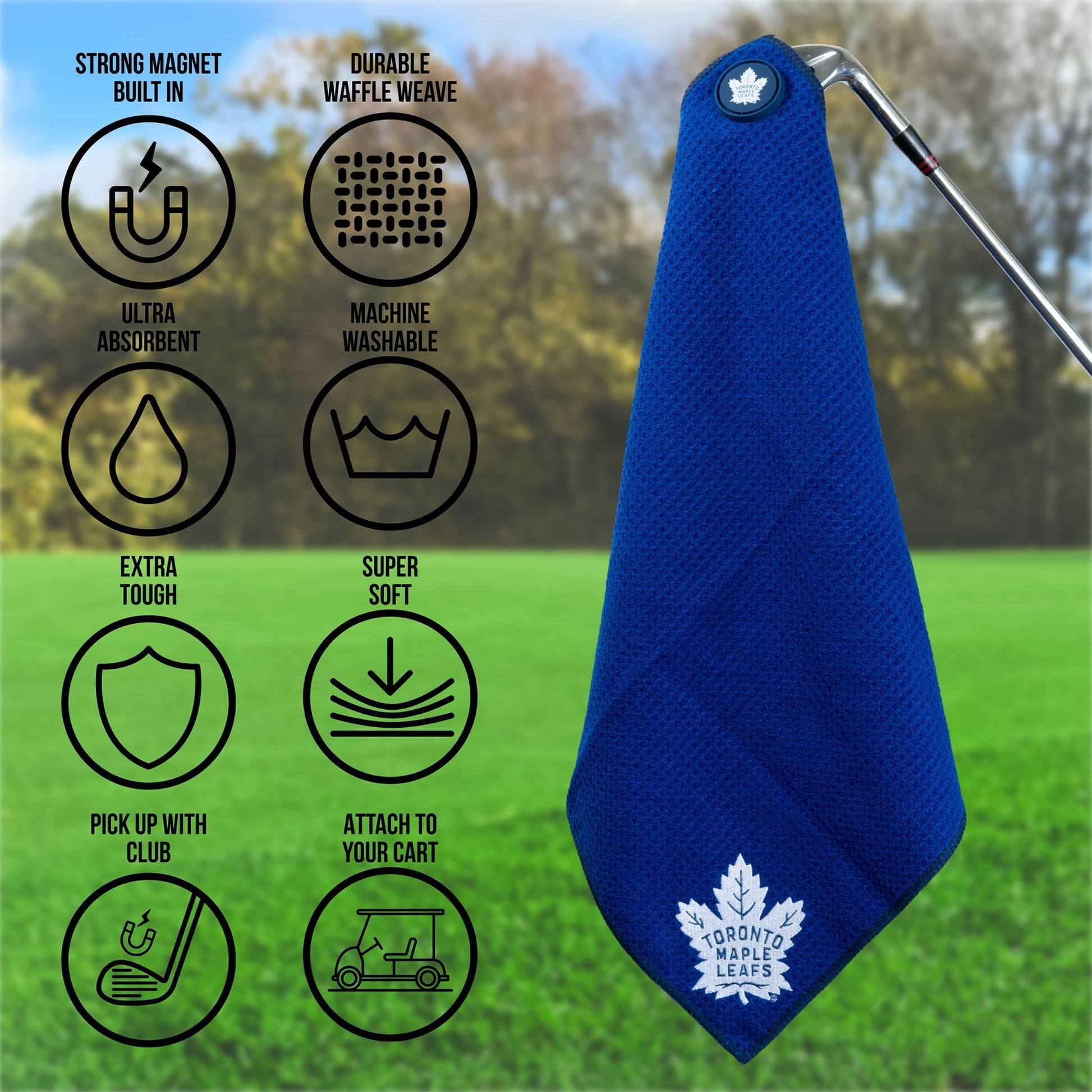 Team Golf Toronto Maple Leafs Magnetic Golf Towel - Team Golf USA