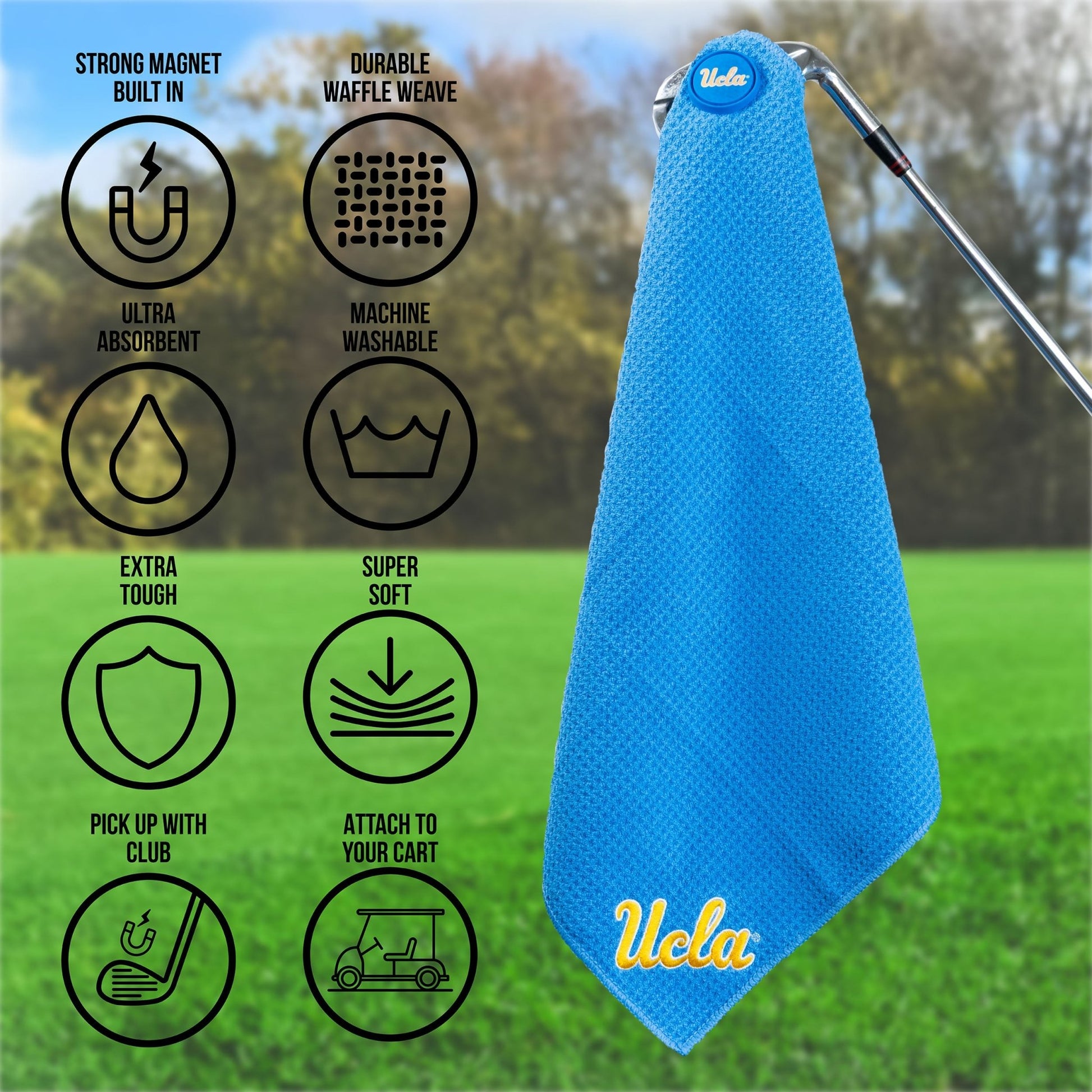 Team Golf UCLA Magnetic Golf Towel - Team Golf USA