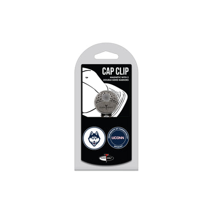 Team Golf UCONN Ball Markers - Hat Clip - 2 markers - 