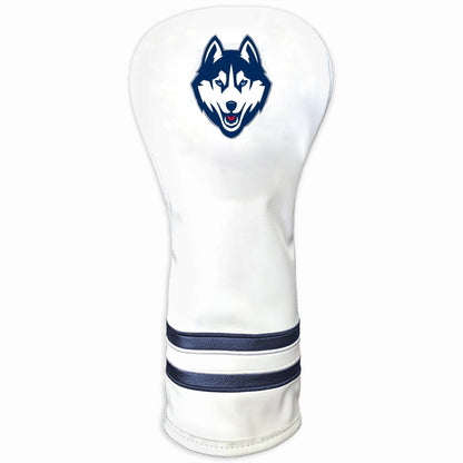 Team Golf UCONN DR/FW Headcovers - Vintage Driver HC - Printed White