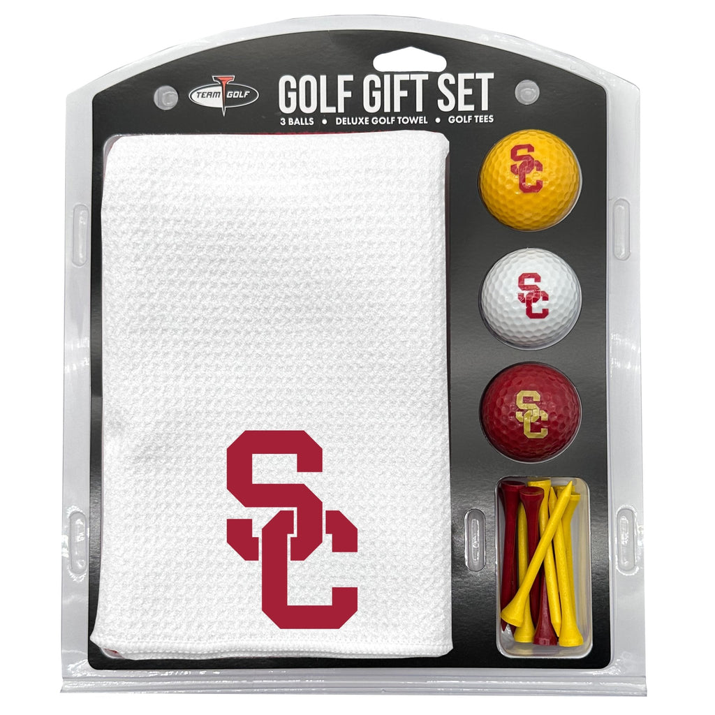 Team Golf USC Golf Gift Sets - Microfiber Towel Gift Set - White - 