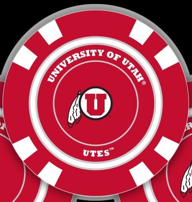 Team Golf Utah Ball Markers - Golf Chip Marker - 