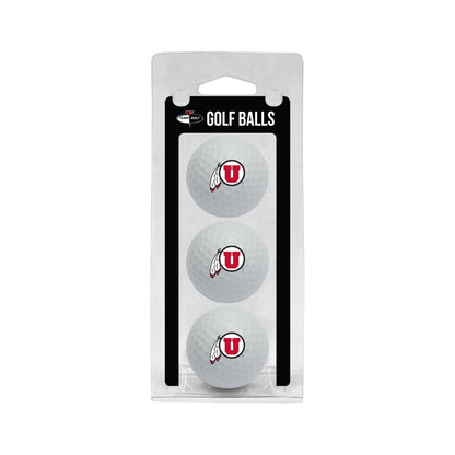 Team Golf Utah Golf Balls - 3 Pack - White