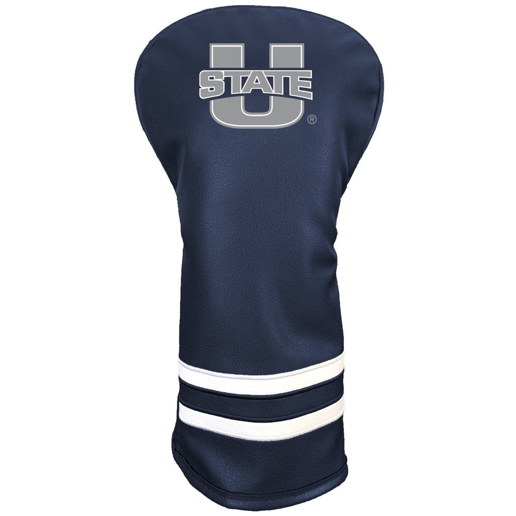 Team Golf Utah St DR/FW Headcovers - Vintage Driver HC - Embroidered