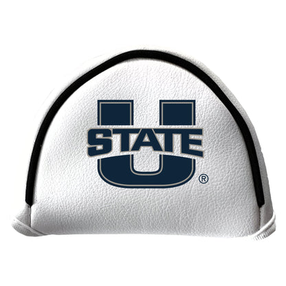 Team Golf Utah St Putter Covers - Mallet - White