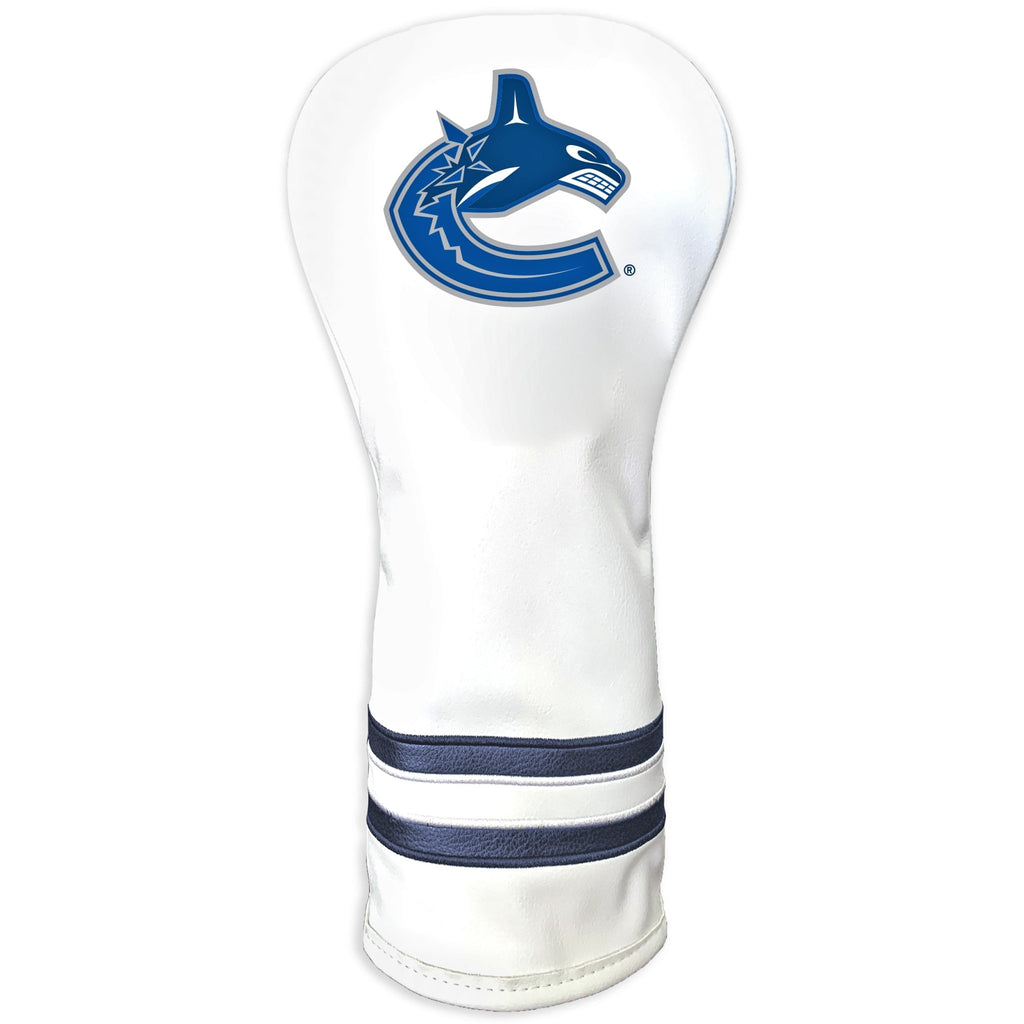 Team Golf Vancouver Canucks DR/FW Headcovers - Fairway HC - Printed White