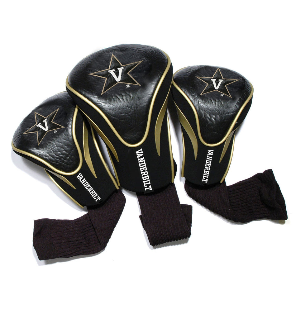 Team Golf Vanderbilt DR/FW Headcovers - 3 Pack Contour - Embroidered