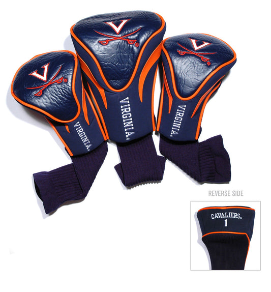 Team Golf Virginia DR/FW Headcovers - 3 Pack Contour - Embroidered