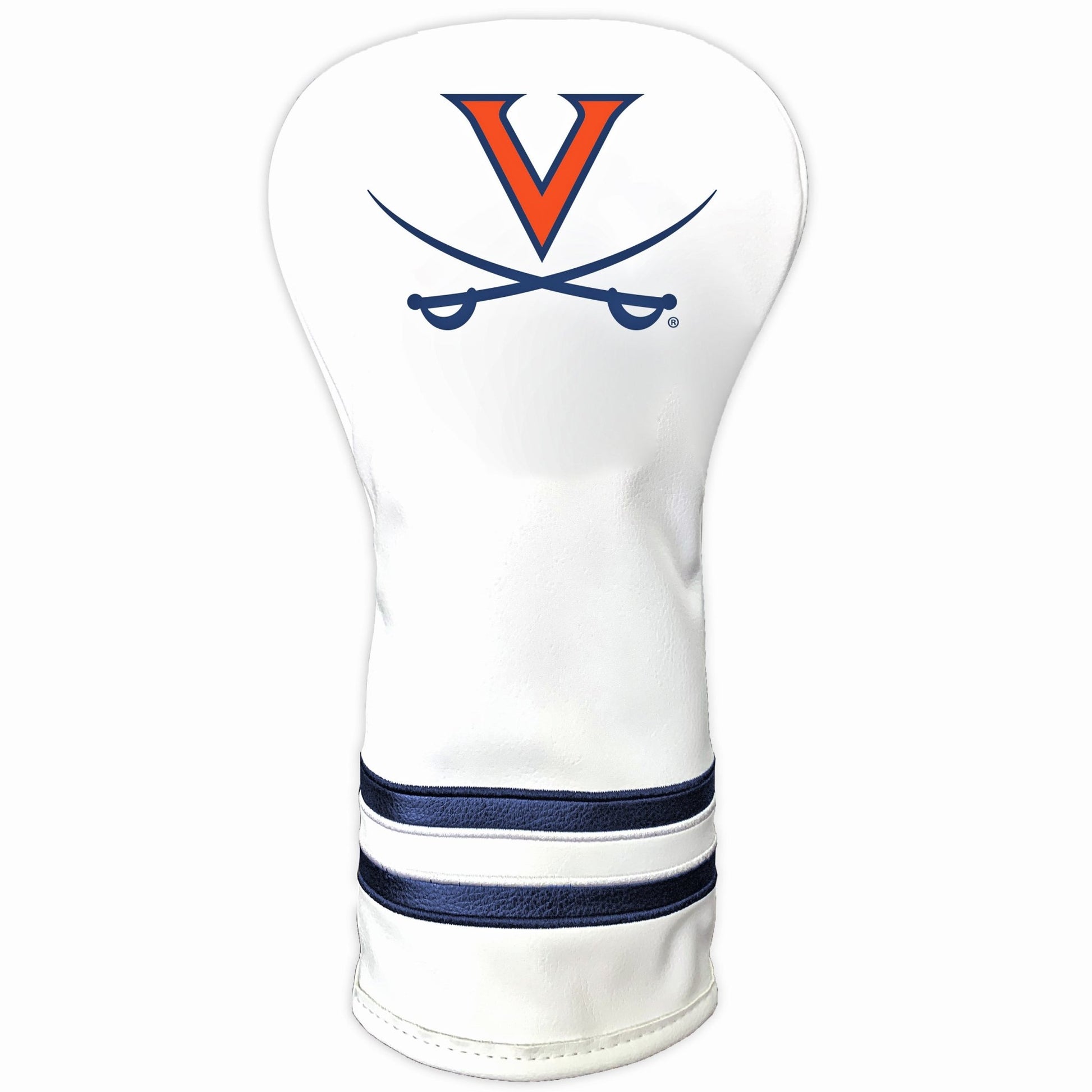 Team Golf Virginia DR/FW Headcovers - Vintage Driver HC - Printed White
