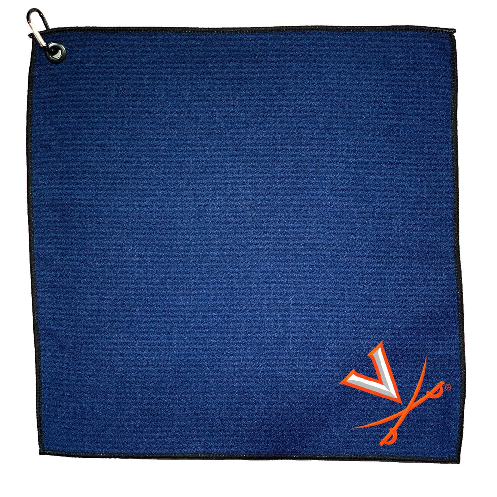 Team Golf Virginia Golf Towels - Microfiber 15X15 Color - 