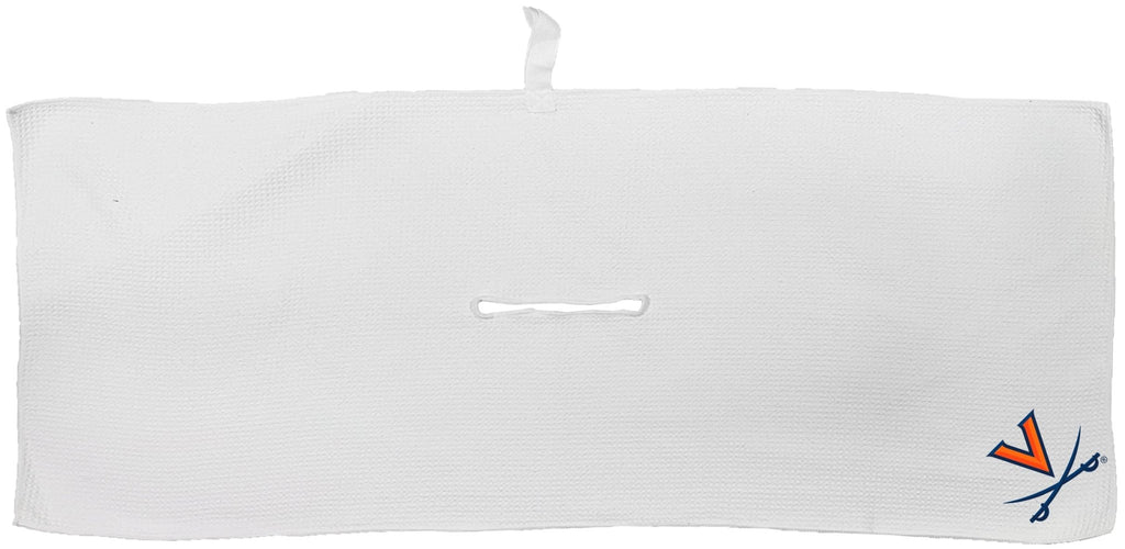 Team Golf Virginia Golf Towels - Microfiber 16X40 White - 