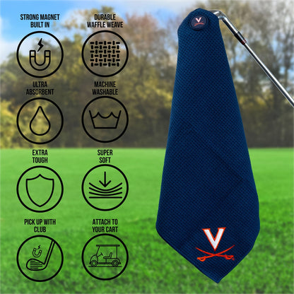 Team Golf Virginia Magnetic Golf Towel - Team Golf USA