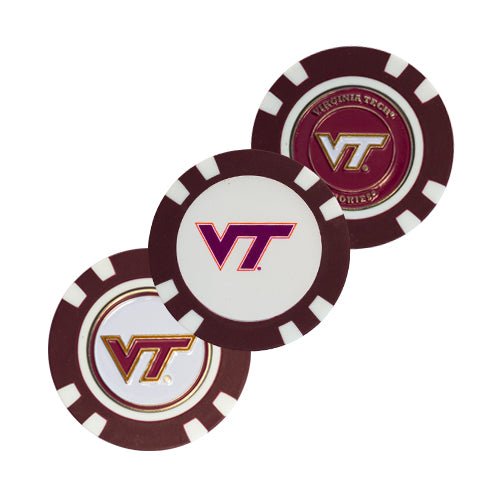 Team Golf Virginia Tech Ball Markers - Golf Chip Marker - 