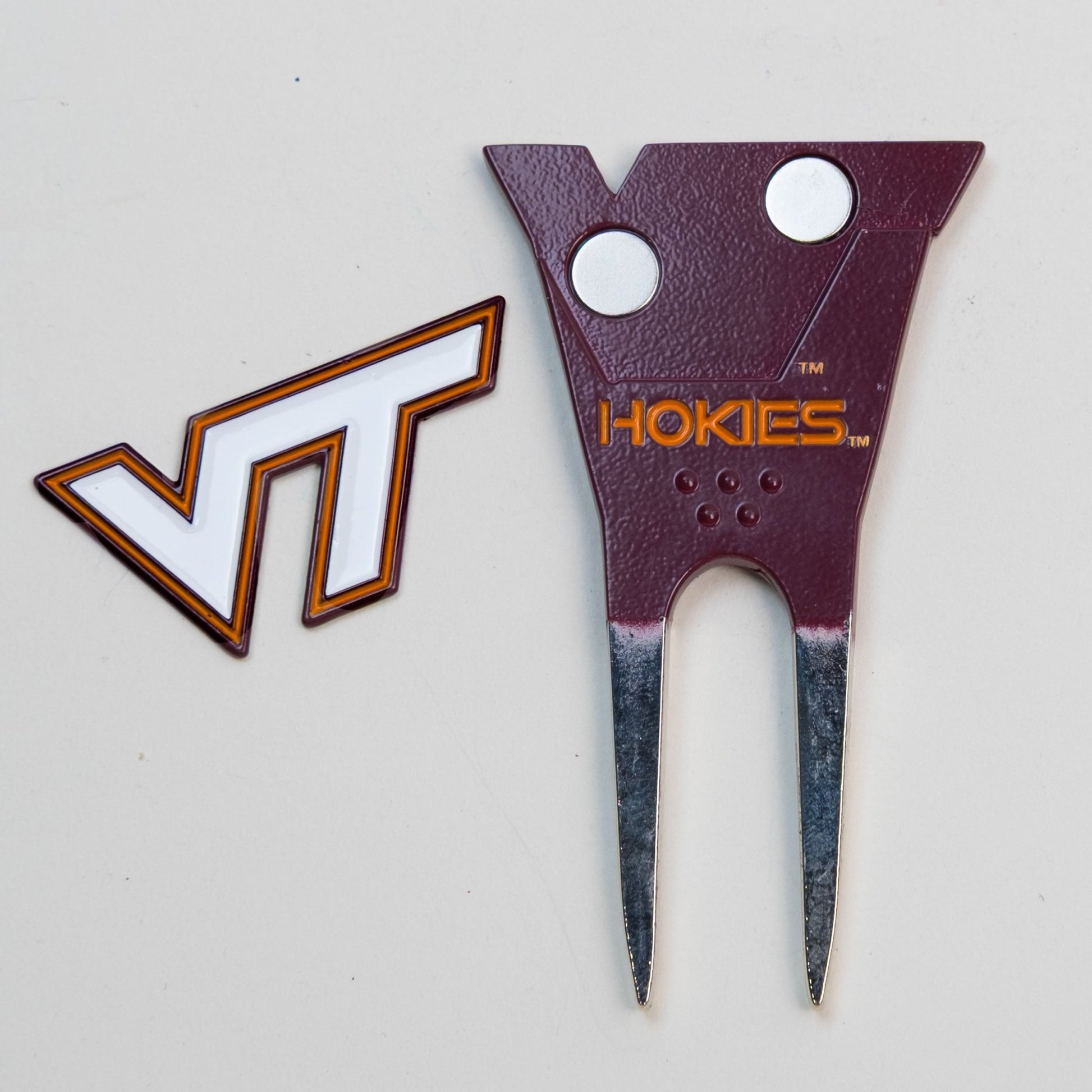 Team Golf Virginia Tech Divot Tools - Custom Shaped - 