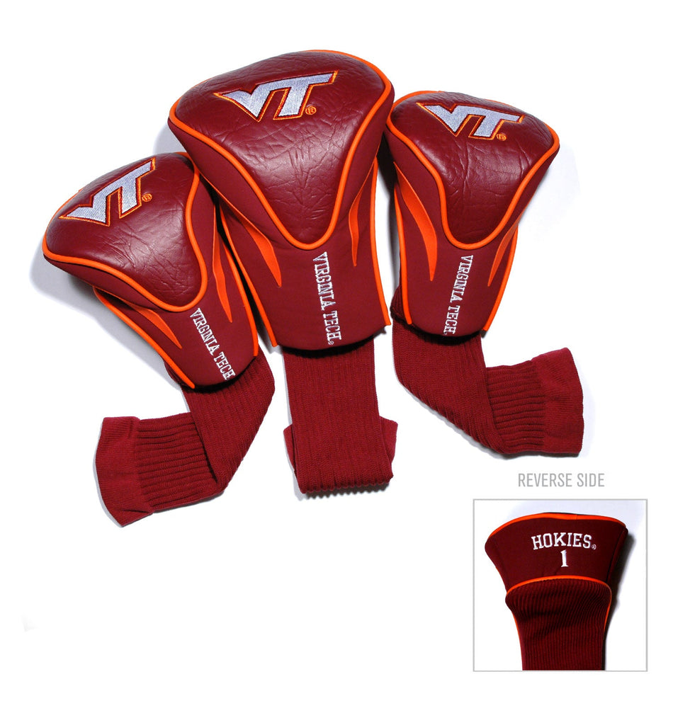 Team Golf Virginia Tech DR/FW Headcovers - 3 Pack Contour - Embroidered