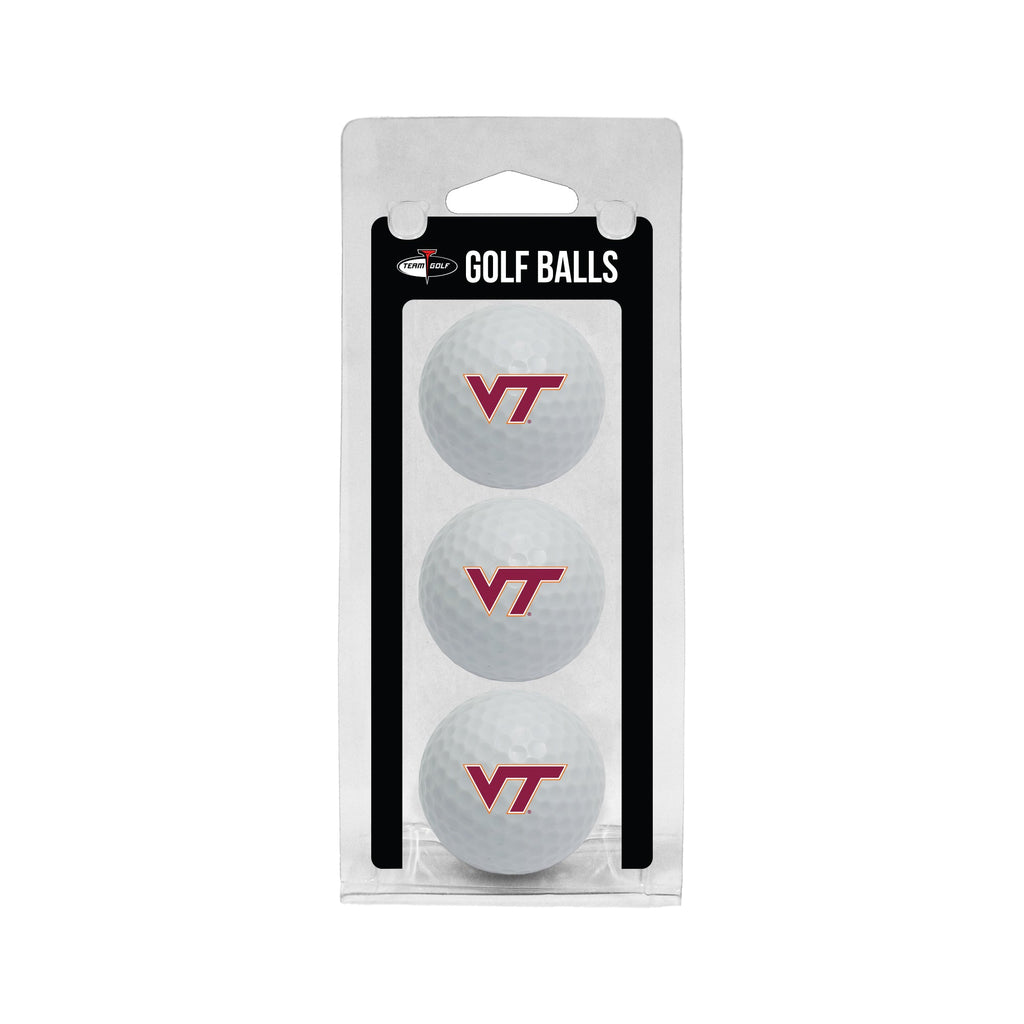 Team Golf Virginia Tech Golf Balls - 3 Pack - White