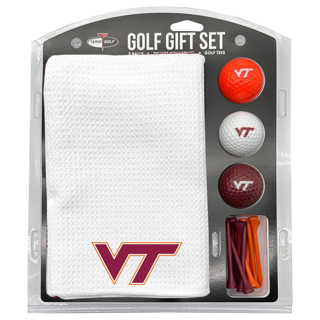 Team Golf Virginia Tech Golf Gift Sets - Microfiber Towel Gift Set - White - 