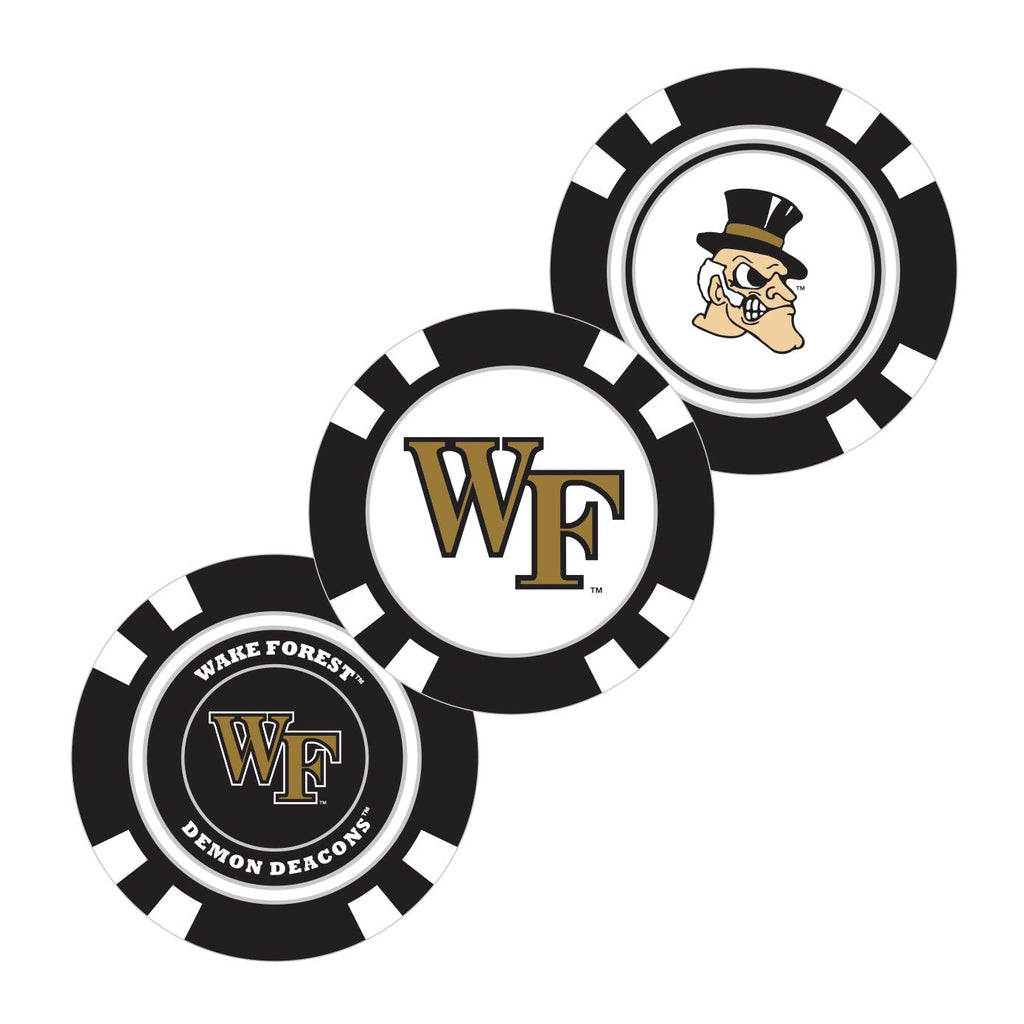 Team Golf Wake Forest Ball Markers - Golf Chip Marker - 