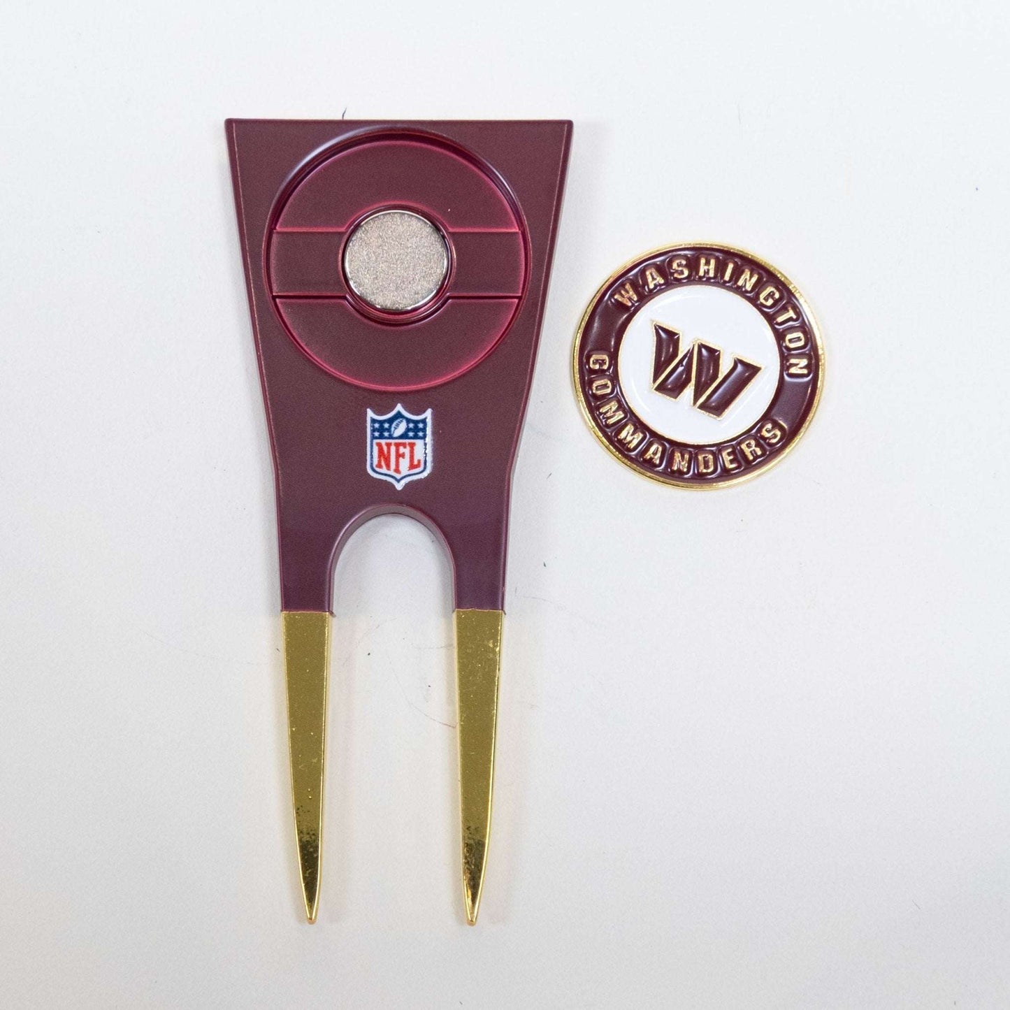Team Golf WAS Commanders Divot Tools - Custom Shaped - 