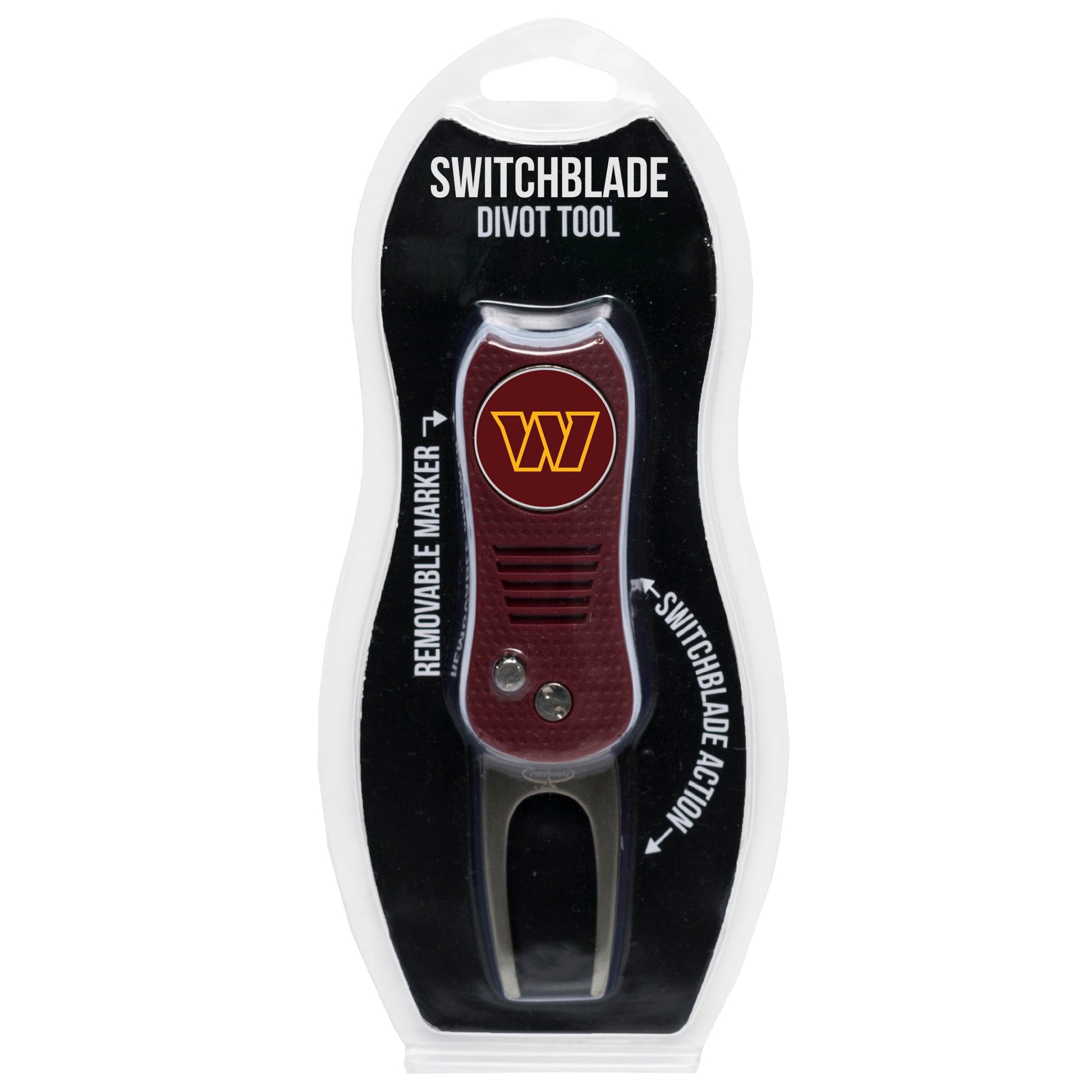 Team Golf WAS Commanders Divot Tools - Switchblade Divot Tool - 