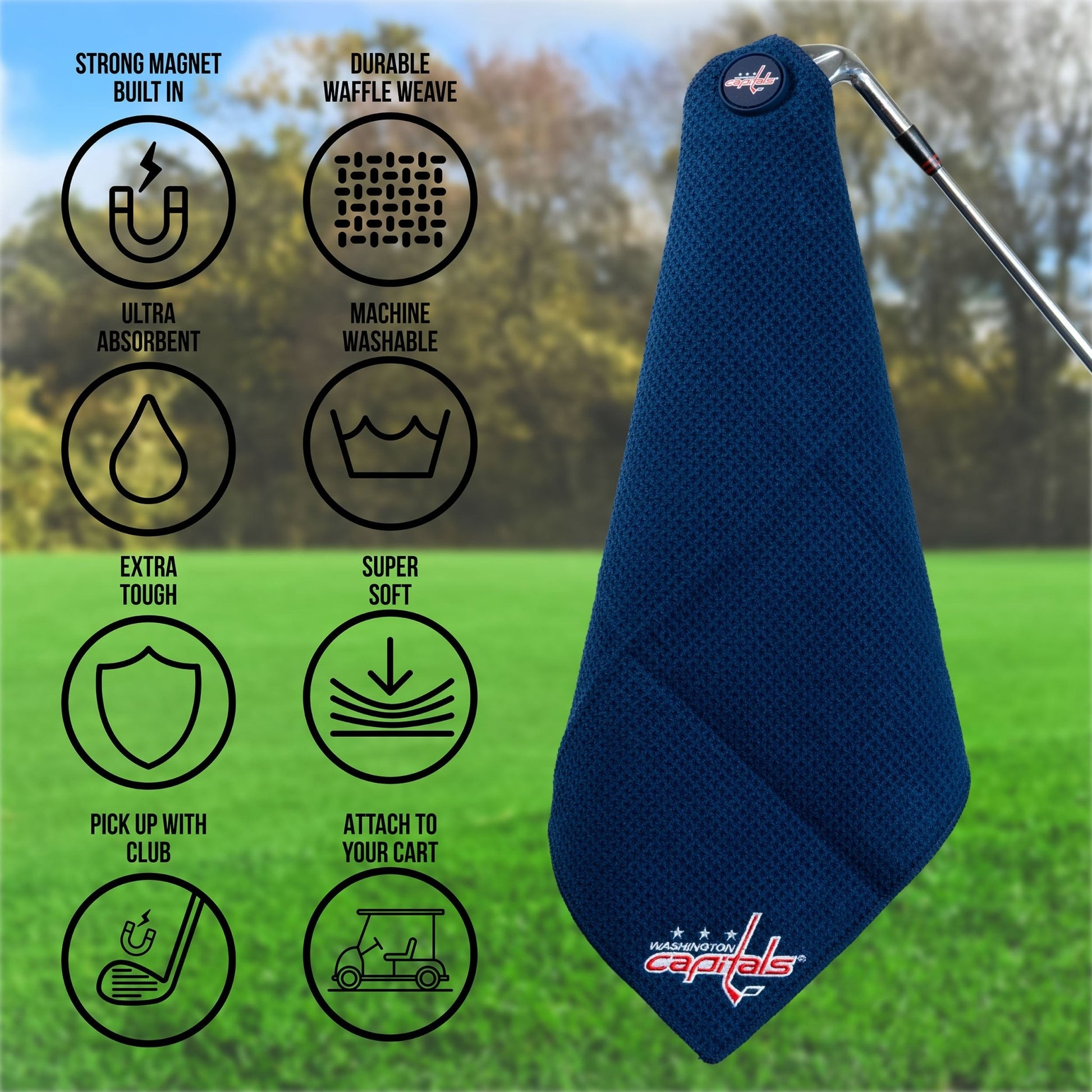 Team Golf Washington Capitals Magnetic Golf Towel - Team Golf USA