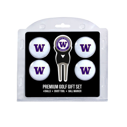Team Golf Washington Golf Gift Sets - 4 Ball Gift Set - 