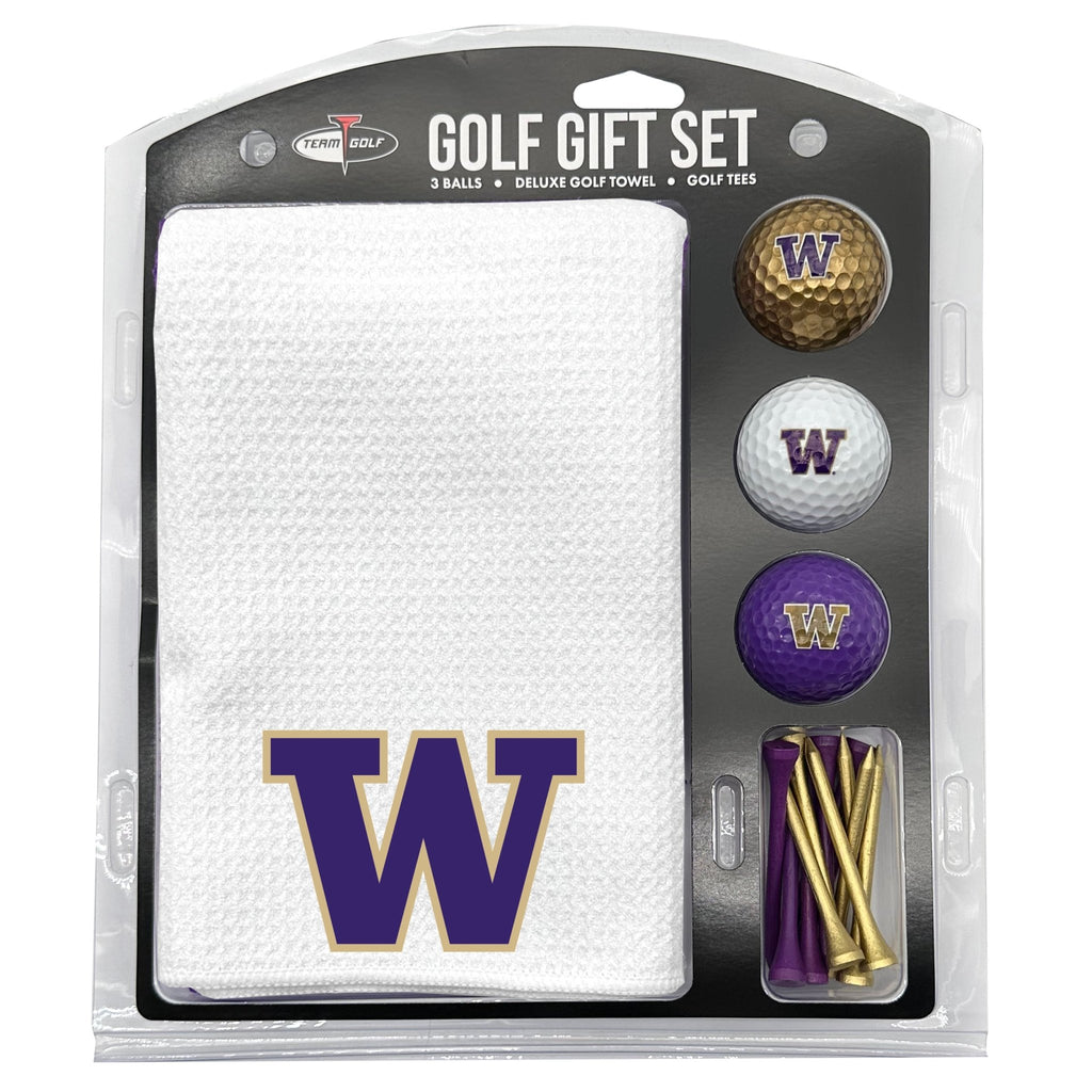 Team Golf Washington Golf Gift Sets - Microfiber Towel Gift Set - White - 